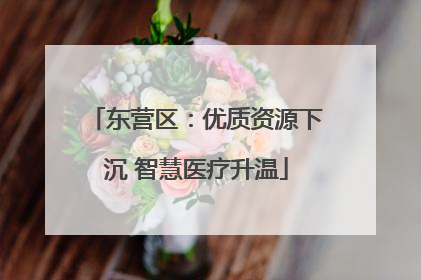 东营区：优质资源下沉 智慧医疗升温